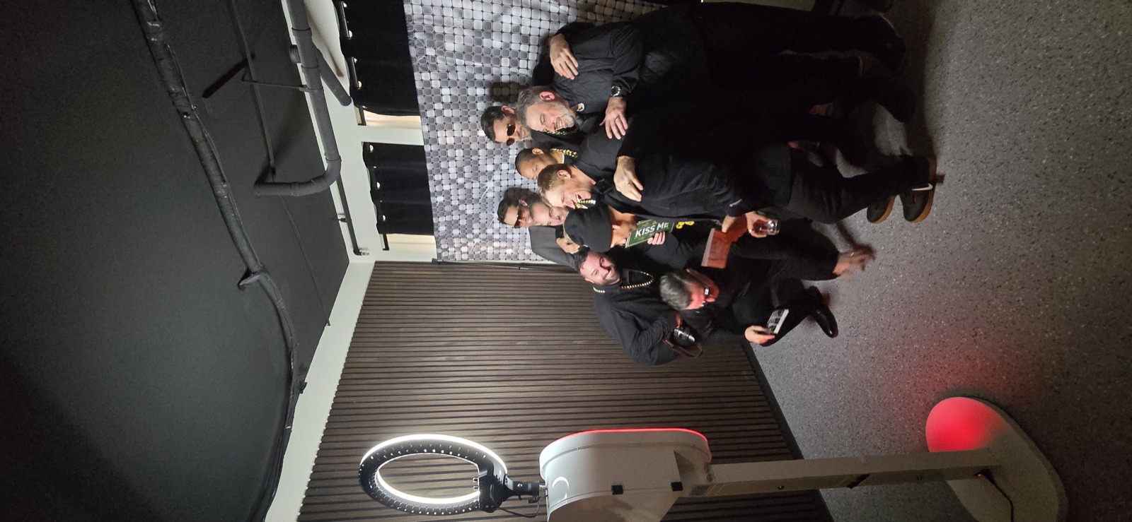 Group photos at the Cellar 54 photo booth in Salem