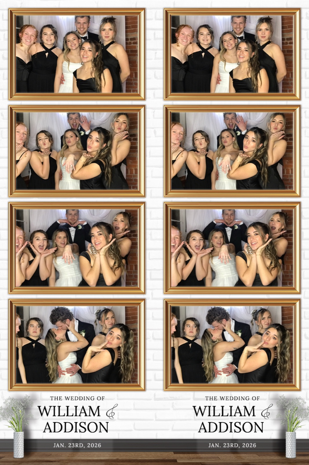 Apogee photo booth at a Reed Ballroom wedding, Salem Oregon
